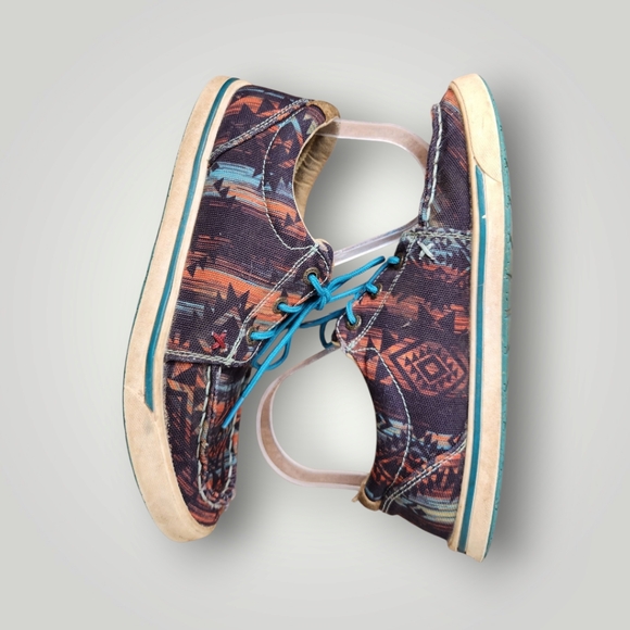 Twisted X Hooey Loper Aztec Womens Size 7.5 M Southwestern Cowgirl Colorful - Picture 9 of 14